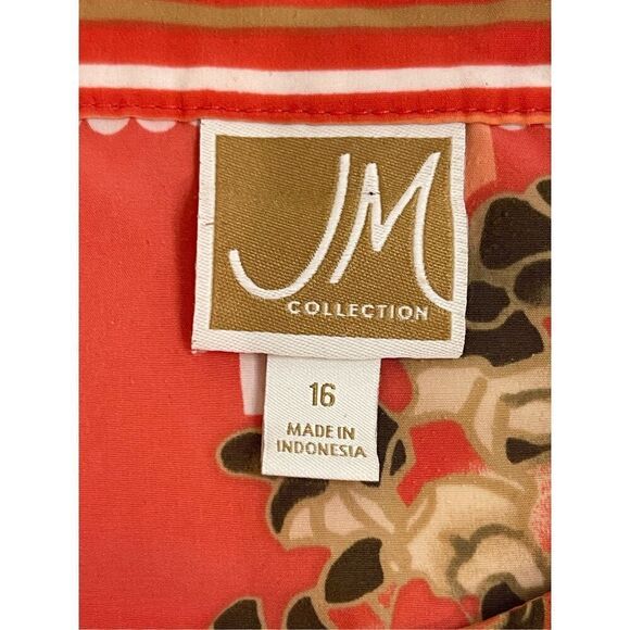 JM Collection women’s blouse size 16 floral - Picture 6 of 6